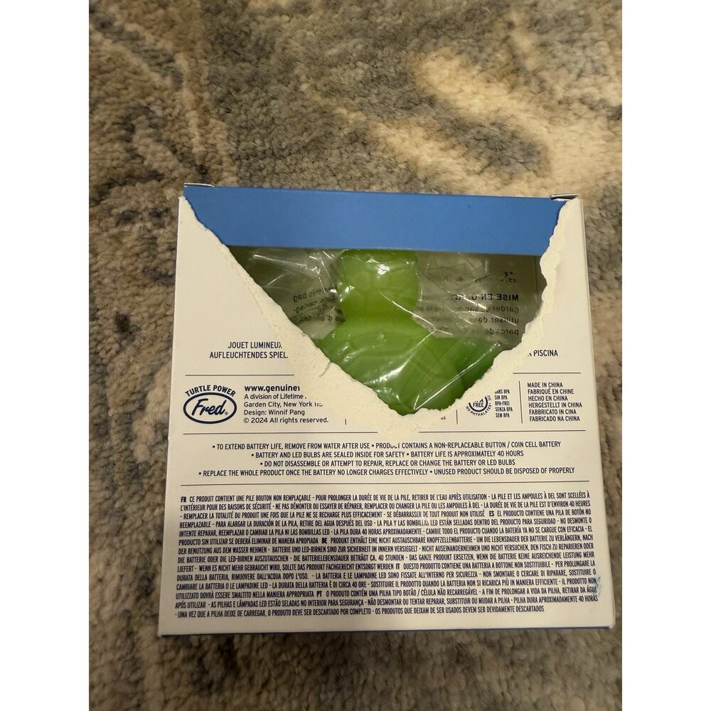 Tub Turtle Light Up Bath & Pool Toy By Genuine Fred NEW $20 - Picture 3 of 6